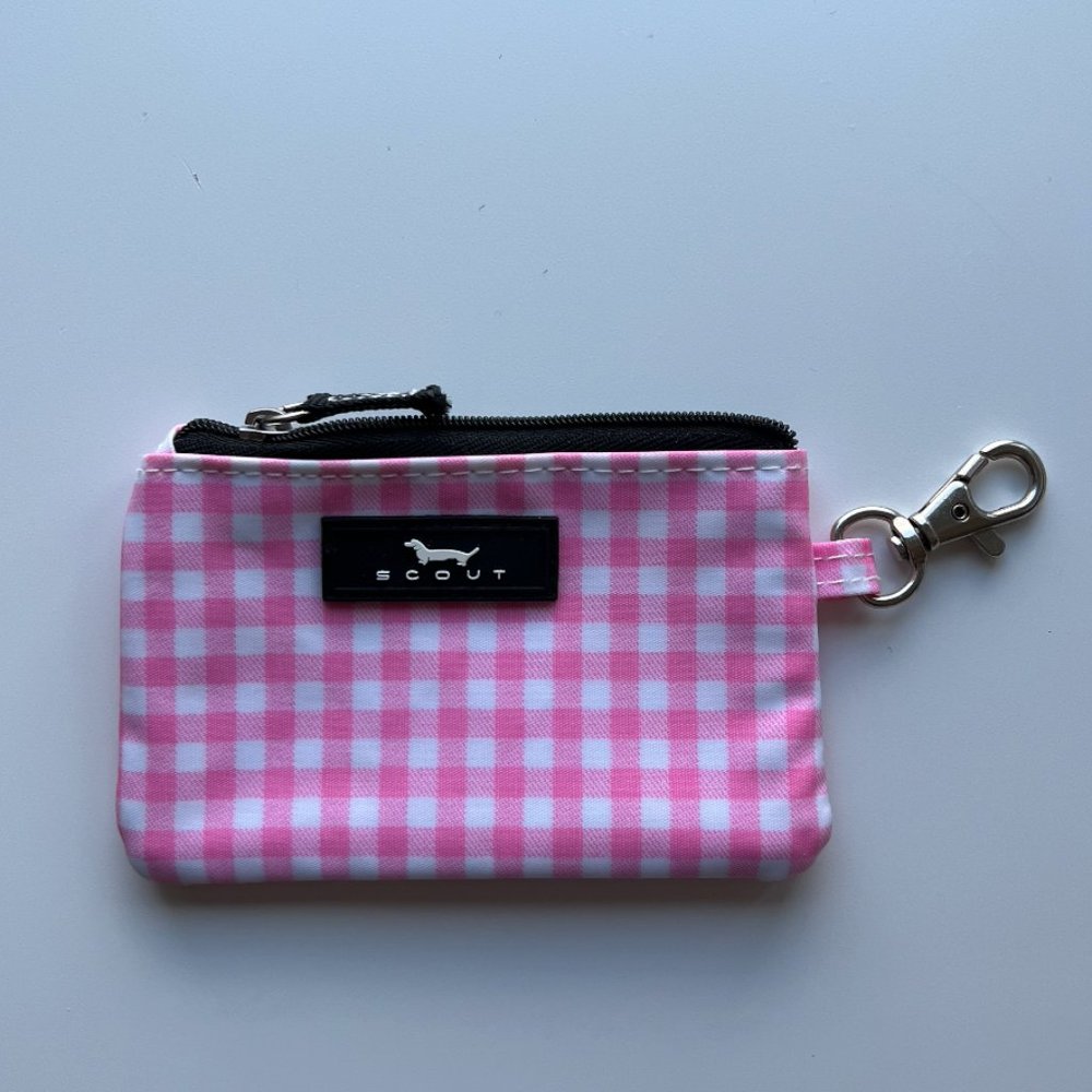 25% OFF - Scout IDKase Card Holder in Pink Victoria Checkham